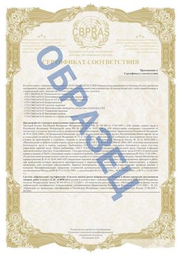 Образец Приложение к СТО 01.064.00220722.2-2020 Тутаев Сертификат СТО 01.064.00220722.2-2020 